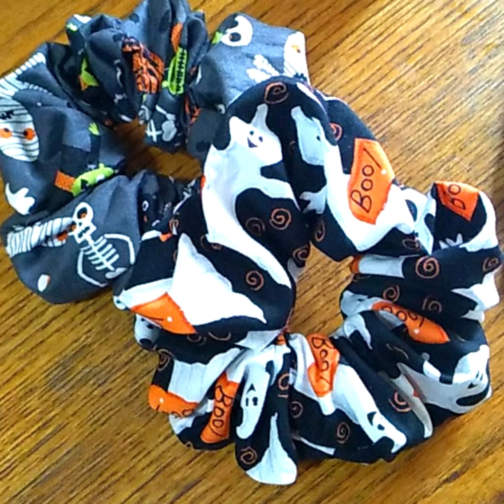 Halloween  scrunchies